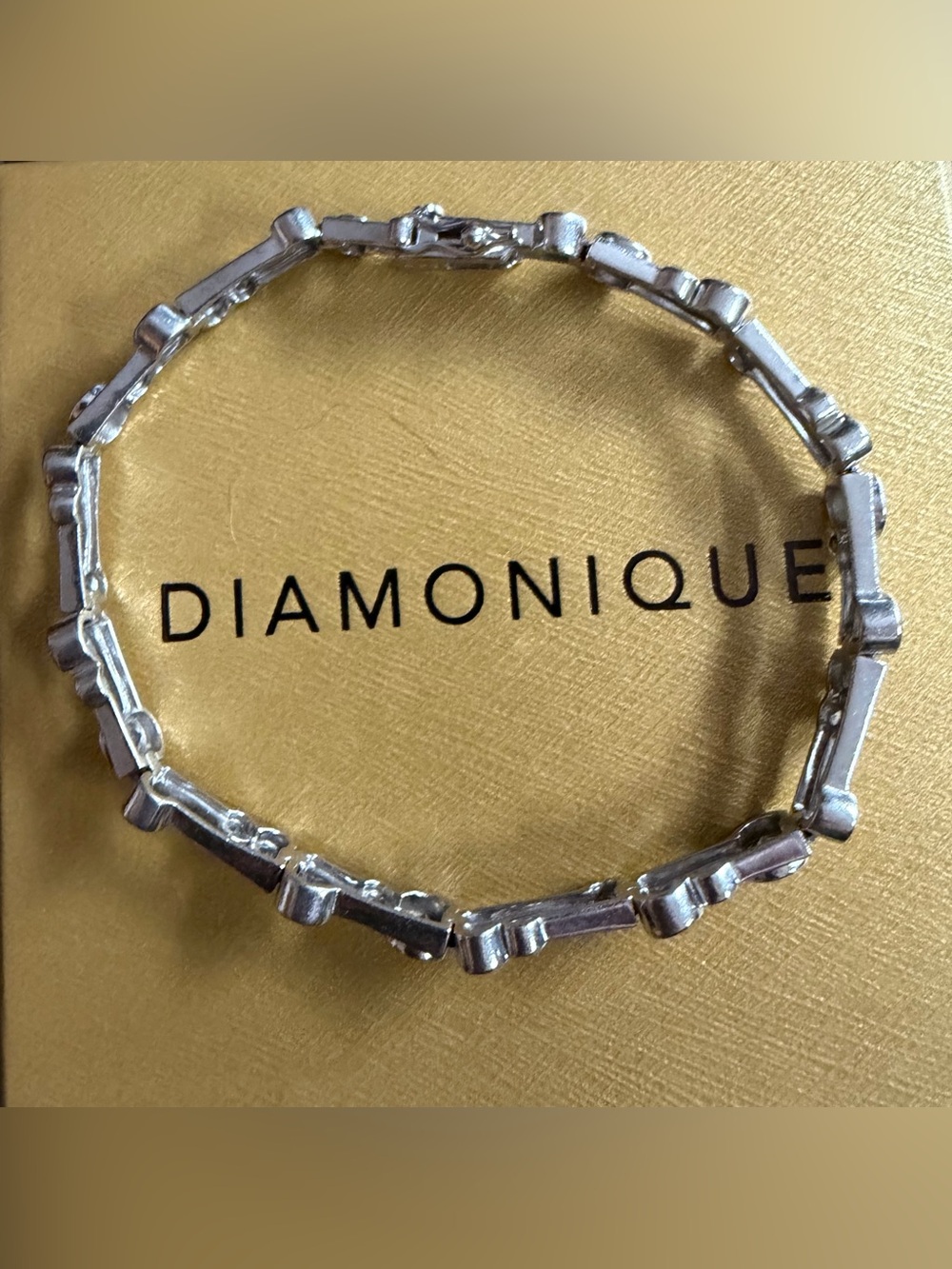 Diamonique Sterling Silver Tennis Bracelet - Picture 2 of 9
